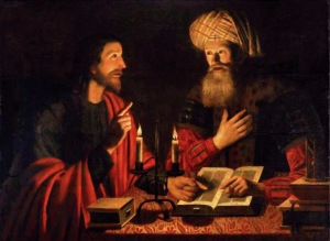 Christ Instructing Nicodemus Crijn Hendricksz, 1604